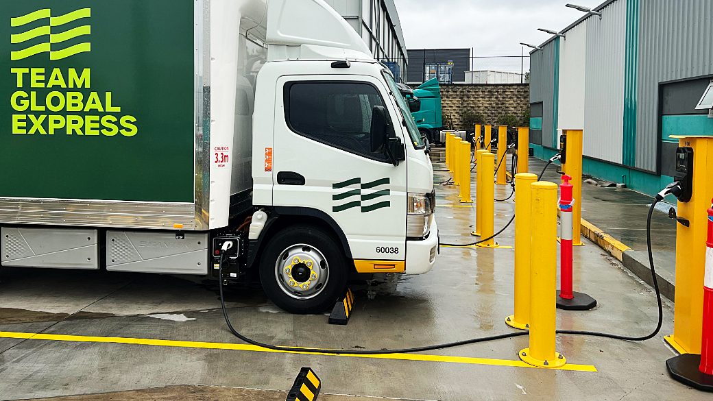 Electric truck charging infrastructure